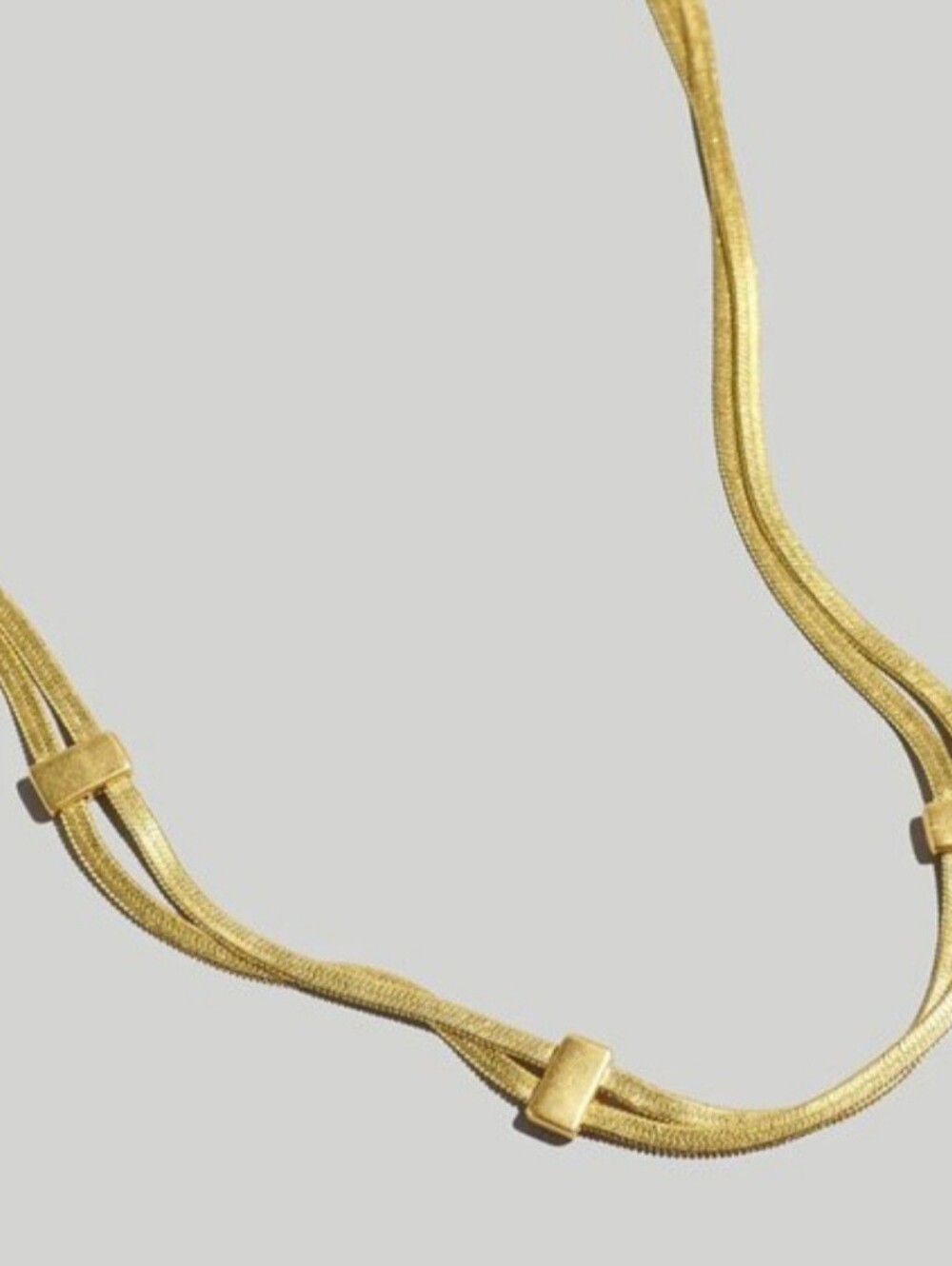 Madewell Double Herringbone Chain Necklace